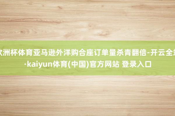 欧洲杯体育亚马逊外洋购合座订单量杀青翻倍-开云全站·kaiyun体育(中国)官方网站 登录入口